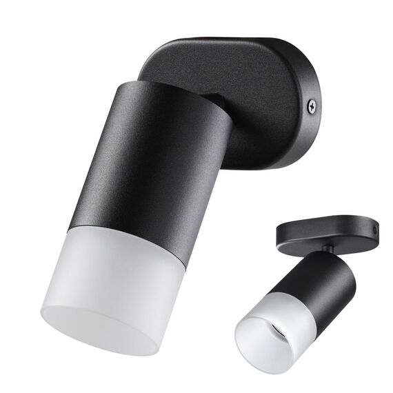 370735 OVER NT21 421 черный Светильник накладной IP20 GU10 9W 235V FLAX