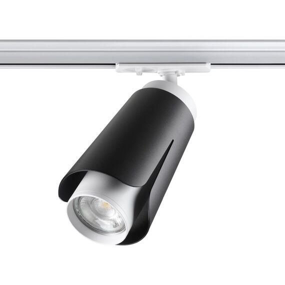 370836 PORT NT22 243 черный Светильник трековый однофазный трехжильный IP20 GU10 9W 220V TULIP