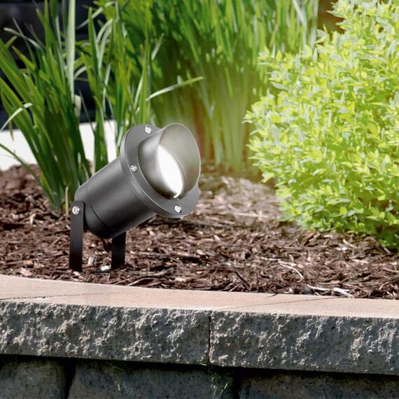 369954 STREET NT14 400 черный Ландшафтный светильник IP67 GU10 9W 220V LANDSCAPE, изображение 3