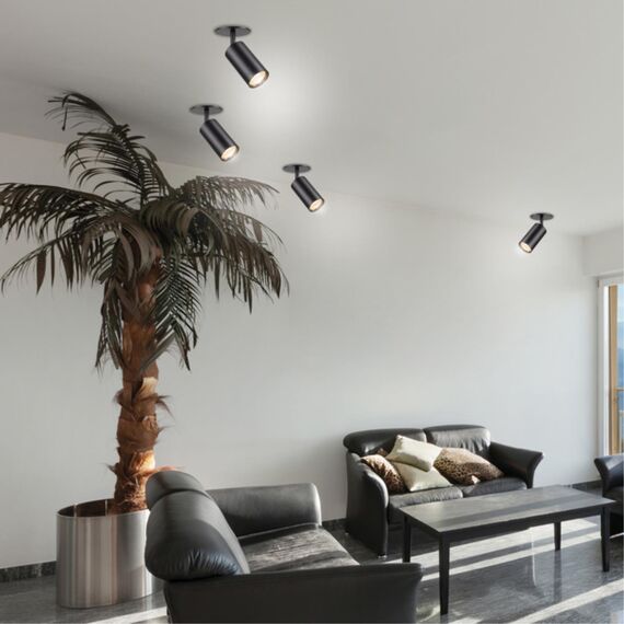 370416 SPOT NT19 508 черный Встраиваемый светильник IP20 GU10 50W 220V PIPE, изображение 3