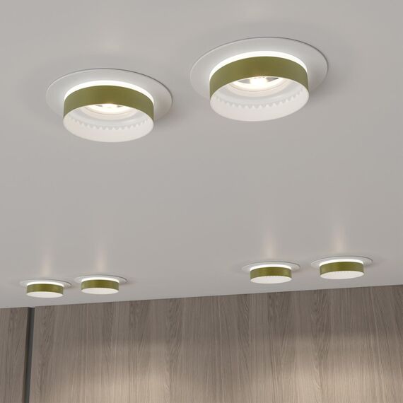 370783 SPOT NT21 529 белый/золото Светильник встраиваемый влагозащищенный IP44 GU10 9W 220V WATER, изображение 3