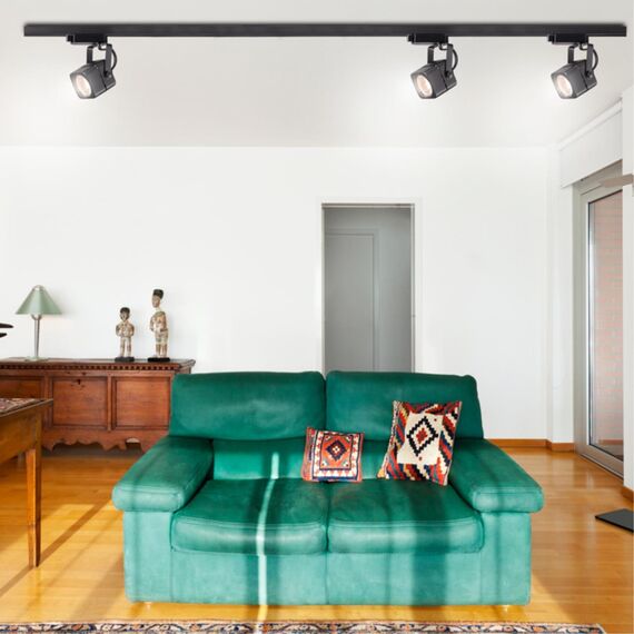 370429 PORT NT19 128 черный Светильник трековый однофазный трехжильный IP20 GU10 50W 220V PIPE, изображение 3