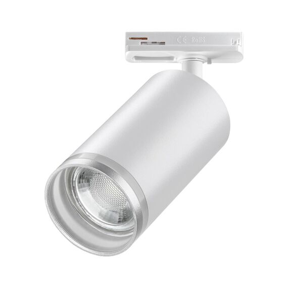 370876 PORT NT22 203 белый Светильник трековый однофазный двухжильный IP20 GU10 9W 220V ULAR, изображение 3