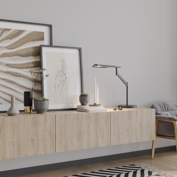 359541 LEDO NT25 000 черный Лампа настольная диммир. со сменой цвет. темпер. (управление- сенсор) IP20 LED 14W 100-240V 2700К\4000К\6000К ALA, изображение 3