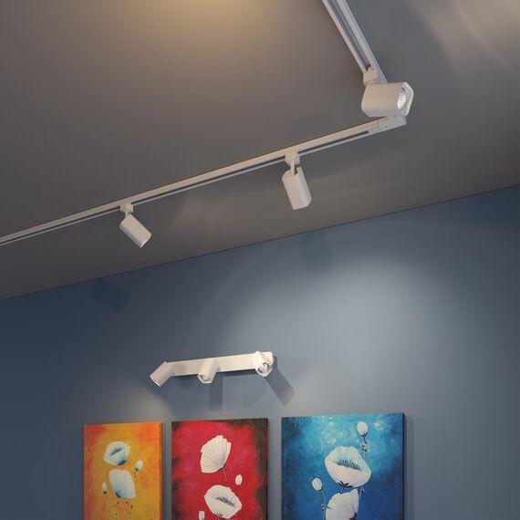 370552 PORT NT19 248 белый Светильник трековый однофазный трехжильный IP20 GU10 50W 230V GUSTO, изображение 3