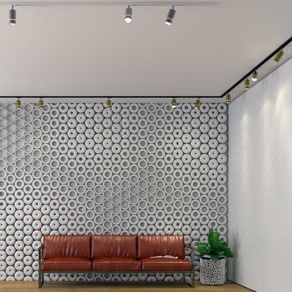 370780 PORT NT21 250 золото Светильник трековый однофазный трехжильный IP20 GU10 9W 235V ELINA, изображение 3