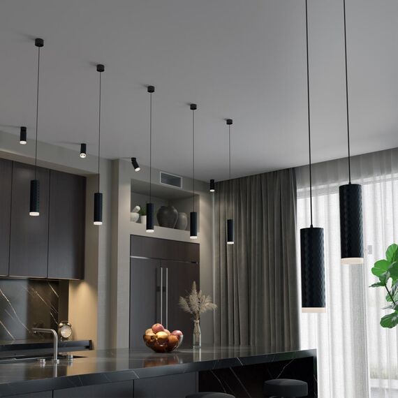 370853 OVER NT22 406 черный Накладной светильник, провод 2м IP20 GU10 9W 220V BRILL, изображение 3