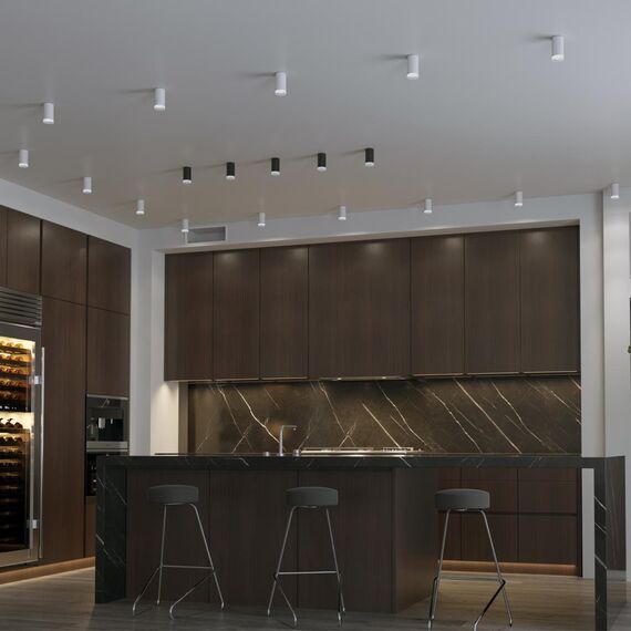 370845 OVER NT22 407 черный Светильник накладной IP20 GU10 9W 220V BRILL, изображение 3