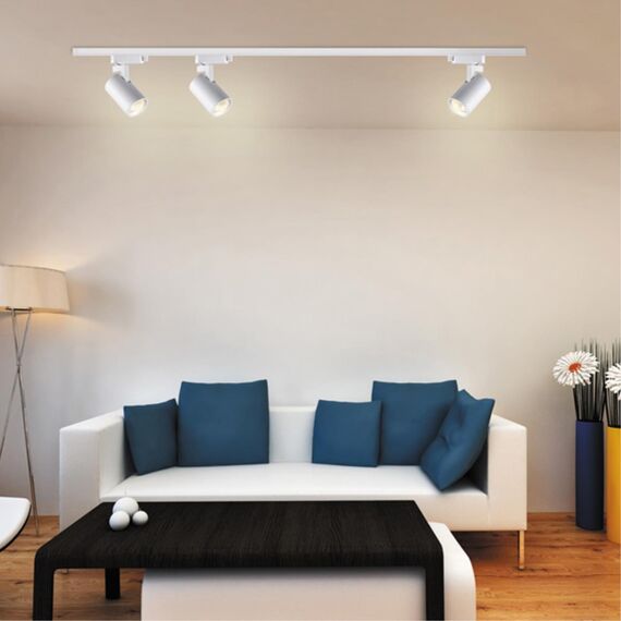 370646 PORT NT19 249 белый Светильник трековый однофазный трехжильный IP20 GU10 50W 220V GUSTO, изображение 3