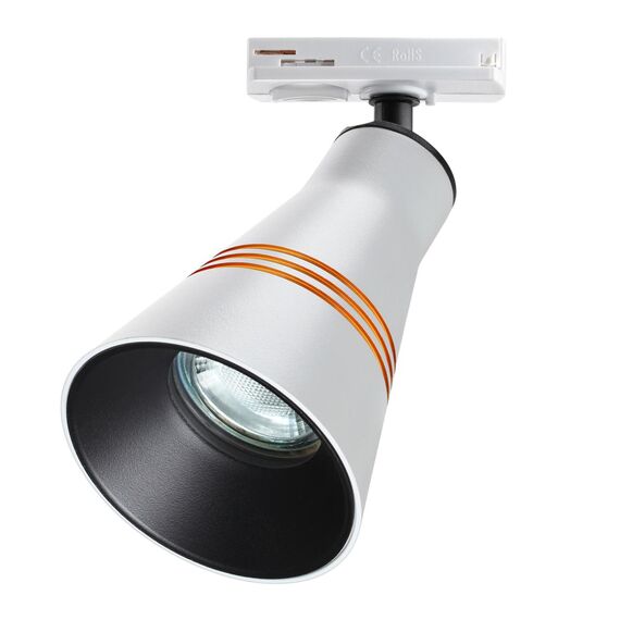 370858 PORT NT22 094 белый Светильник трековый однофазный двухжильный IP20 GU10 9W 220V SOBIT, изображение 4
