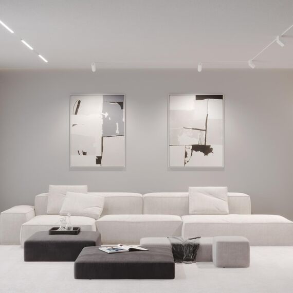 359497 SHINO NT24 136 белый Трековый низковольт. св-к диммир. со сменой цв.температуры, пульт ДУ/Tuya Smart Life IP20 LED 20W 48V 3000-6500K FLUM, изображение 3