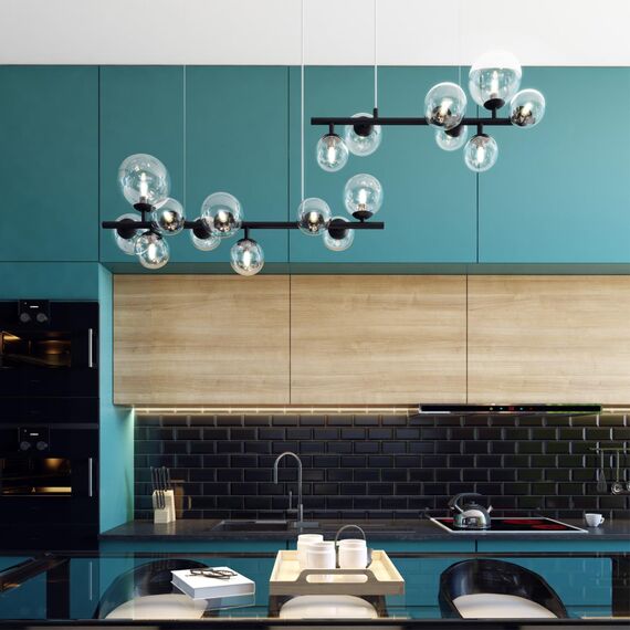 4818/7 MODERN ODL21 549 черный/прозрачный Люстра G9 7*40W TOVI, изображение 3