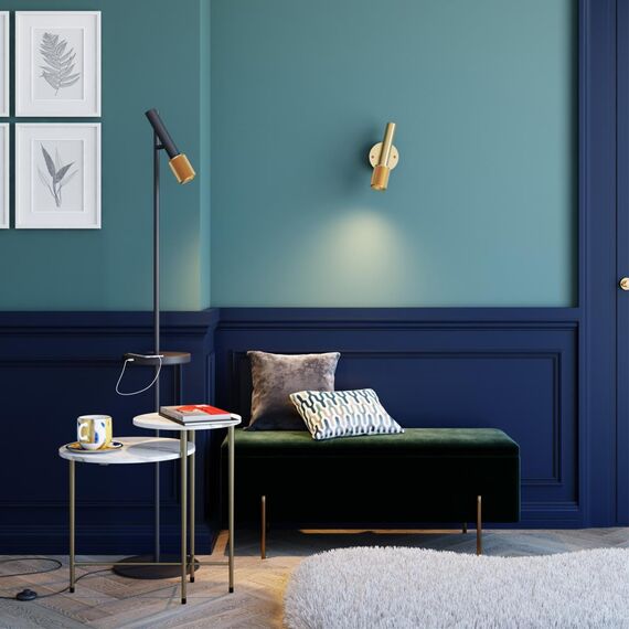 4237/1W HIGHTECH ODL21 381 золотист/металл Настенный св-ник выкл на плафоне IP20 LED GU10 max 10W MEHARI, изображение 3