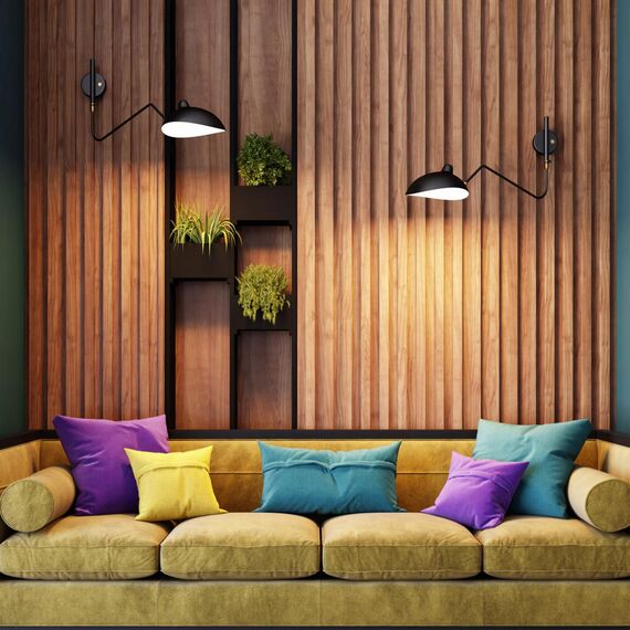 4830/1W WALLI ODL21 679 черный/золотой Настенный светильник E27 1*40W KERBI, изображение 3