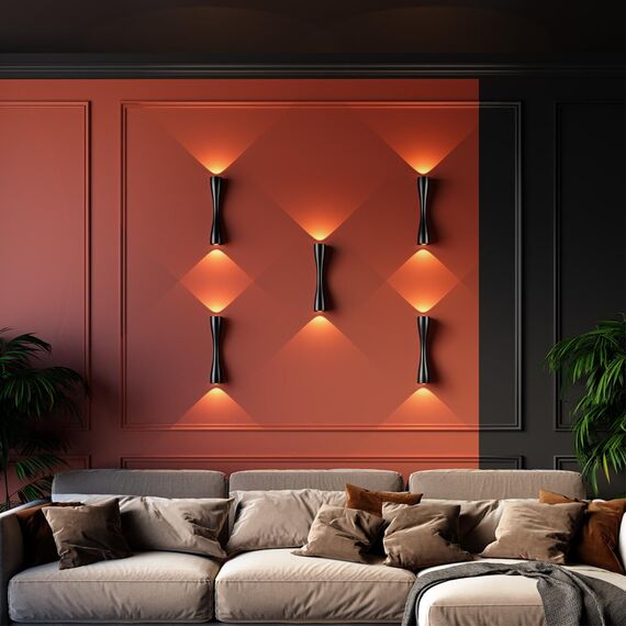 4291/10WL HIGHTECH ODL22 373 черный/металл Настенный светильник IP20 LED 10W 453Лм 3000K ANIKA, изображение 3