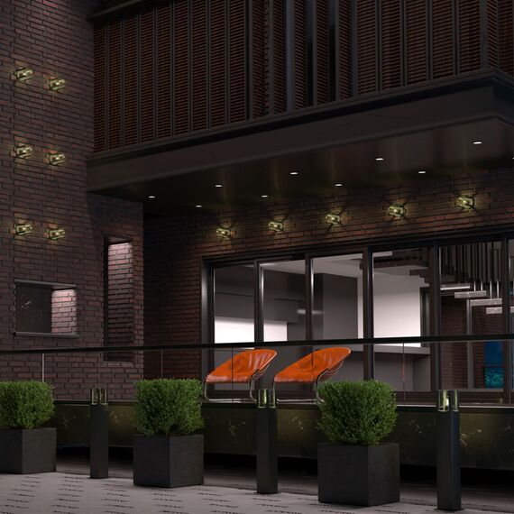 370958 STREET NT23 354 черный Светильник ландшафтный IP54 E27 max 20W 220-240V VISIO, изображение 3