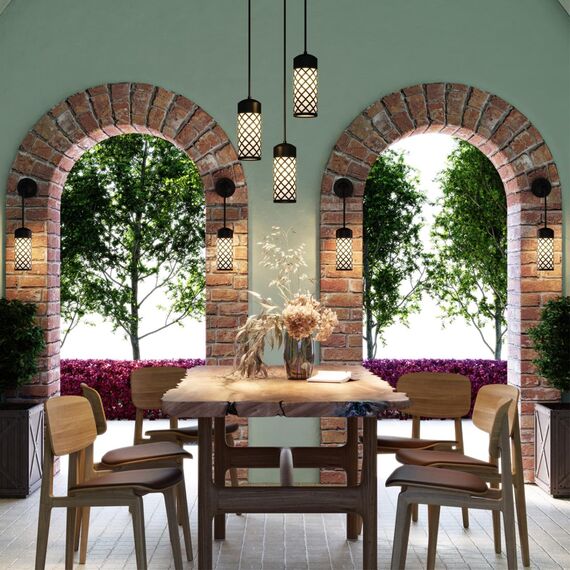 4834/1 NATURE ODL21 742 черный/стекло Ландшафтный светильник-подвес E27 1*60W IP44 DUNES, изображение 3