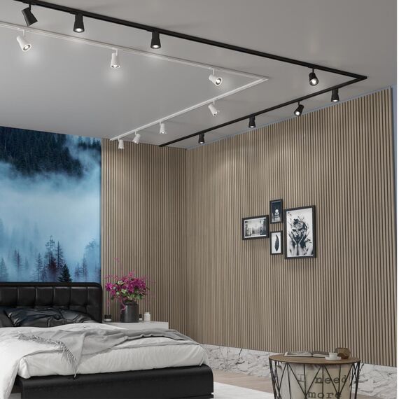 370932 PORT NT22 095 черный Светильник трековый однофазный двухжильный IP20 GU10 50W 220V MOLO, изображение 3