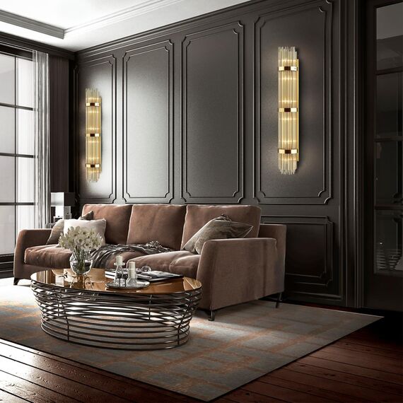 4854/6W HALL ODL_EX21 185 золото/стекло Настенный светильник E14 6*40W высота 1300см EMPIRE, изображение 3