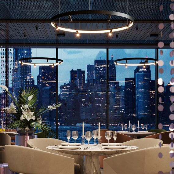 4317/93L HIGHTECH ODL22 331 металл/черный с золотом Подвесной светильник с пультом ДУ и доп. креплением IP20 LED 63W+37W 2656Лм 3000-6000K FONDA, изображение 3