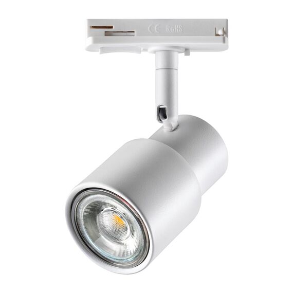 370927 PORT NT22 095 белый Светильник трековый однофазный двухжильный IP20 GU10 50W 220V MOLO, изображение 4