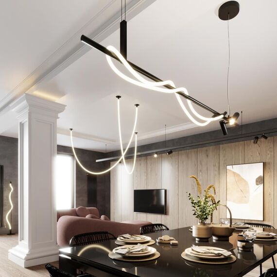 4391/40CL HIGHTECH ODL24 263 черный/металл/канат Потолочный св-к встраиваемый (2 крепления и крючок в комплекте) IP20 LED 40W 1580Лм 4000K CORDA, изображение 3