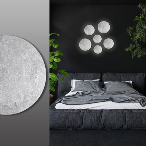 3562/6WL HIGHTECH ODL18 359 серебр.фольг-ние Настен.светильник IP20 LED 3000K 6W 336Лм 220V LUNARIO, изображение 3