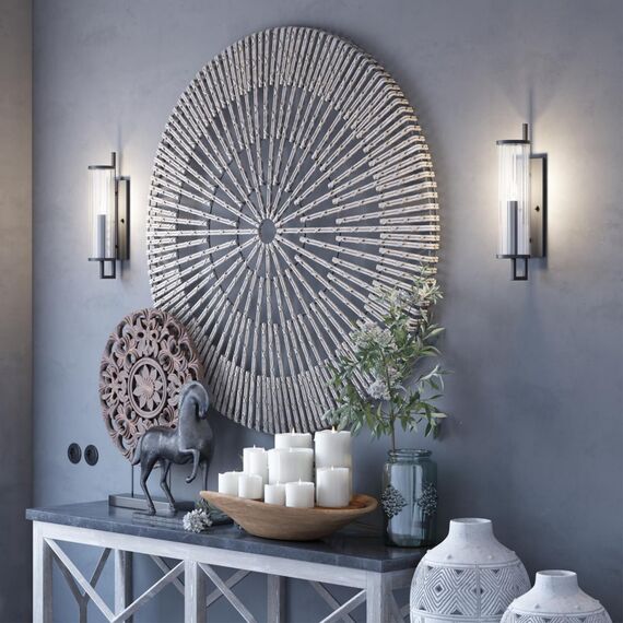 4654/1W COUNTRY ODL20 691 черный/прозрачный Бра E14 60W 220V RENA, изображение 3