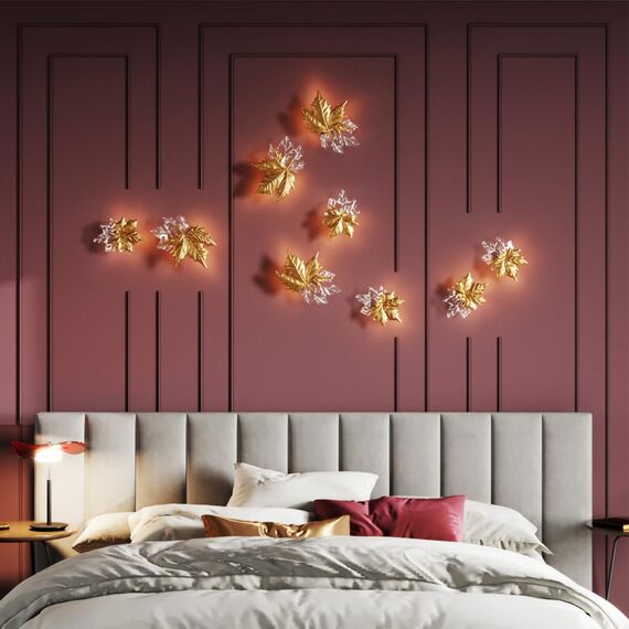 4371/6WL MIDCENT ODL23 369 золотое фольгирование/стекло Настенный светильник IP20 LED 6W 220Лм 3000K EVA, изображение 3