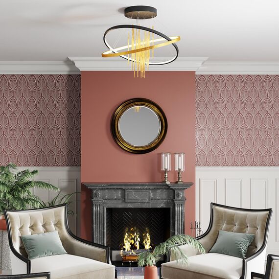 3901/70CL L-VISION ODL22 377 черный/золотистый/металл Потолочный светильник IP20 LED 70W 3340Лм 4000K MONICA, изображение 3