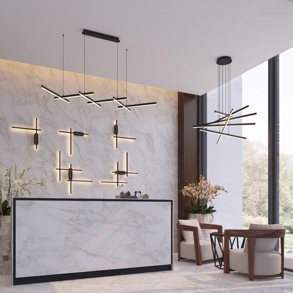 3890/85L L-VISION ODL20 328 черный/металл Подвесной светильник LED 4000K 85W 220V RUDY, изображение 3