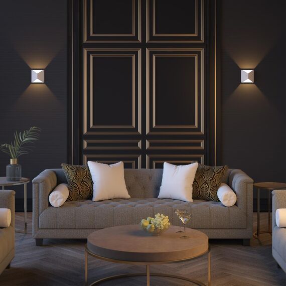 3909/10WL HIGHTECH ODL20 387 белый/металл Настенный светильник LED 3500K 120° 10W 220V IP65 TIBRO, изображение 3