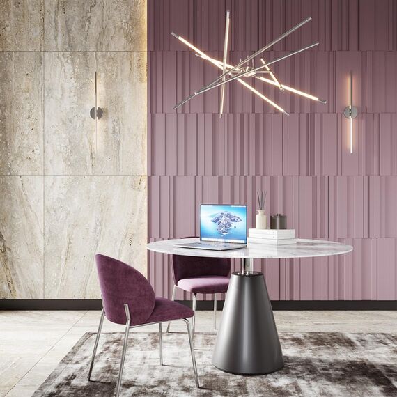 4323/12WL HIGHTECH ODL22 313 металл/хром полированный Настенный светильник поворотный 360° IP20 LED 12W 645Лм 3000K FUERTE, изображение 3