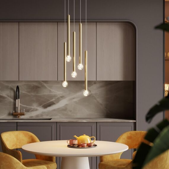 4373/3L HIGHTECH ODL23 311 черный/металл Подвесной светильник (база для встройки в комплекте) IP20 LED 3W Лм 3000K FIANO, изображение 3