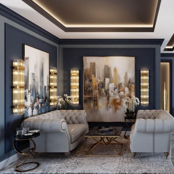 4853/6W HALL ODL_EX21 185 золото/стекло Настенный светильник E14 6*40W высота 1170см EMPIRE, изображение 3