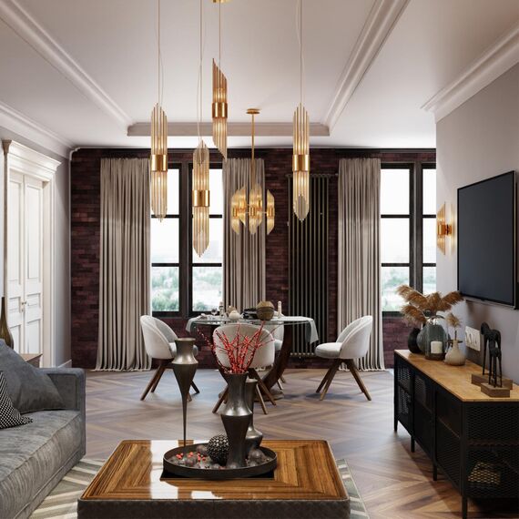 4847/2 HALL ODL21 670 золото/металл/стекло Подвес G9 2*40W FLAMBI, изображение 3