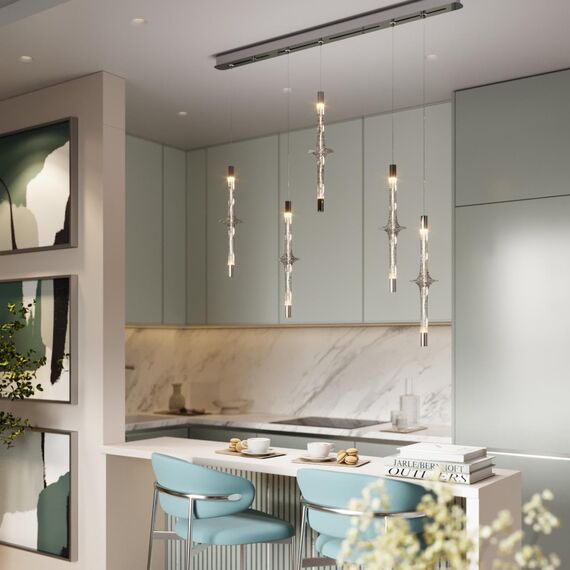 4345/120 HIGHTECH ODL23 165 Универсальное основание в цвете хром длиной 1200мм MOLTO, изображение 3