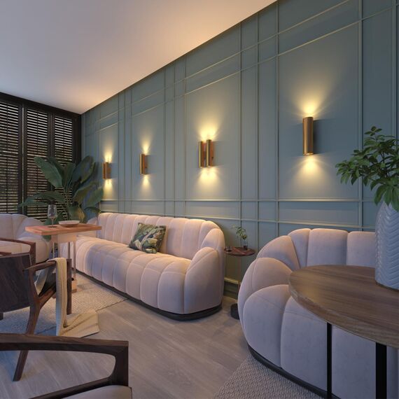 3833/2WB HIGHTECH ODL20 375 золотистый/металл Настенный светильник E27, LED max 7W 220V DARIO, изображение 3