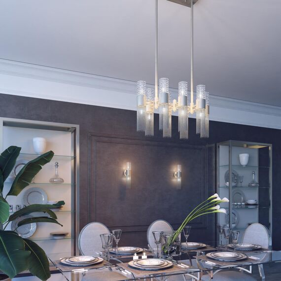 4631/1 HALL ODL20 671 серебристый/стекло/металл.цепочки Подвес G9 1*5W 220V PERLA, изображение 3