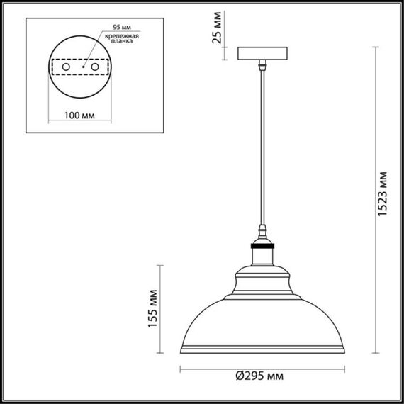 3367/1 PENDANT ODL17 497 белый, бронзовый Подвес E27 60W 220V MIRT, изображение 2