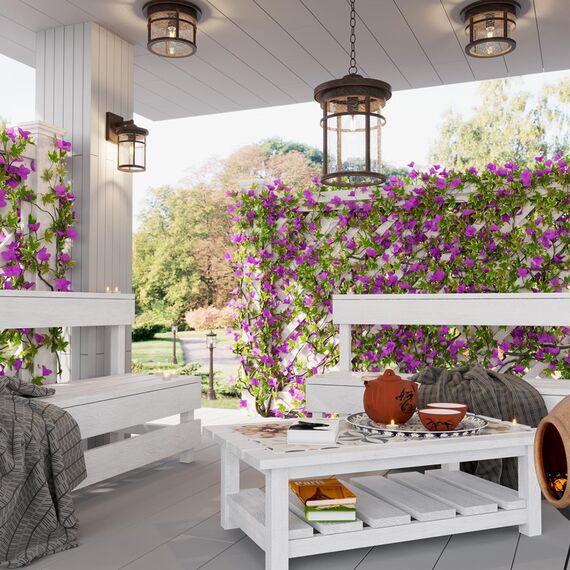 4044/1 NATURE ODL18 753 коричневый/патина Уличный светильник-подвес IP44 E27 60W 220V VIRTA, изображение 3