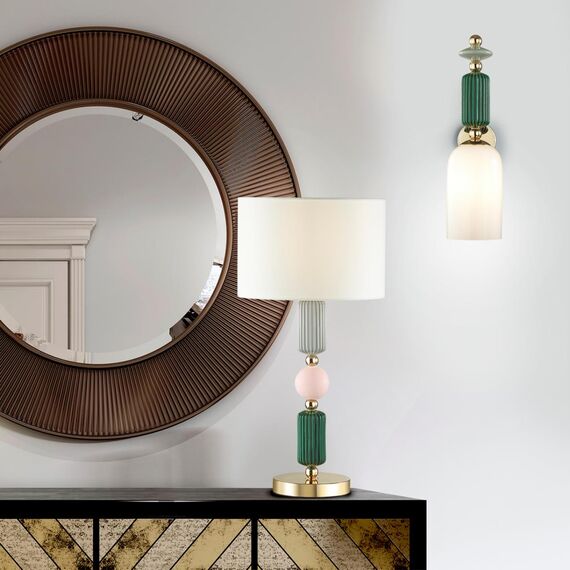 4861/1W CLASSIC ODL_EX21 199 золото/разноцветн./керамика/стекло Бра E14 1*40W CANDY, изображение 3