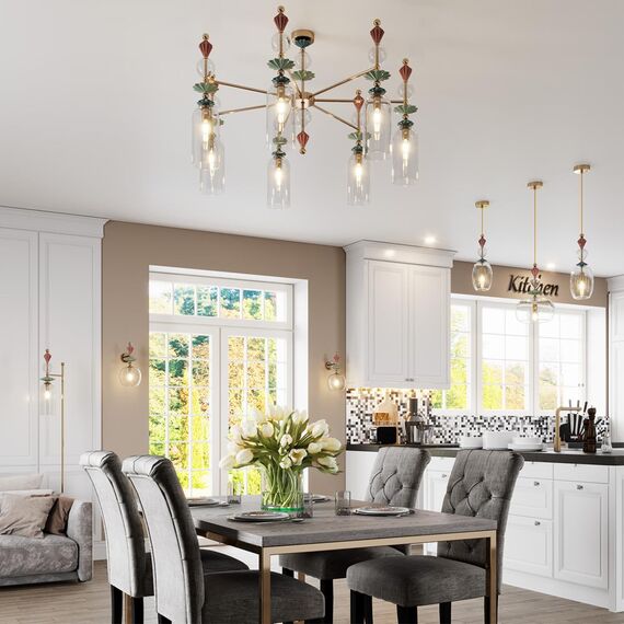 4855/1WA CLASSIC ODL_EX21 193 золото/разноцветн./керамика/стекло Бра E14 1*40W BIZET, изображение 3