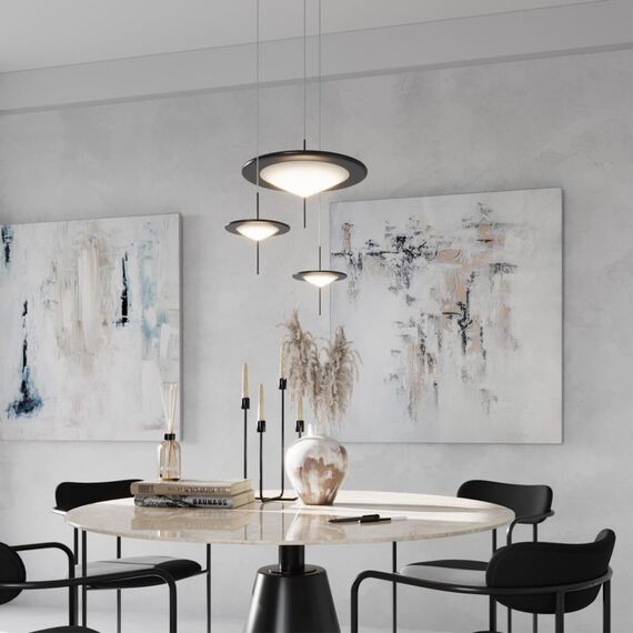 5012/16L L-VISION ODL23 463 черный/белый матовый металл/акрил Подвес LED 16W 3000K STEKA, изображение 3