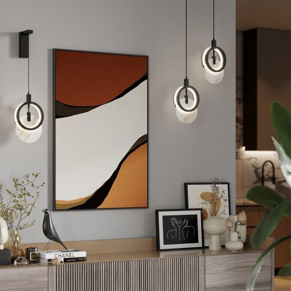 5422/17WL HIGHTECH ODL_EX25 105 черный/металл/алебастр Настенный светильник LED 17W 3000K 986Лм MERCURY, изображение 3