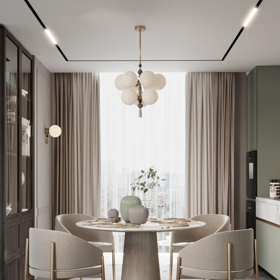 5405/1W MODERN ODL_EX23 177 золотой/черный/зеленый/белый матовый металл/керамика/стекло Бра E14 1*40W PALLE, изображение 3