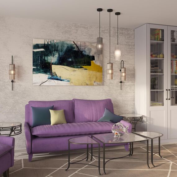 5017/1W MODERN ODL23 481 черный/белый матовый металл/стекло Бра E14 1*40W PIMPA, изображение 3