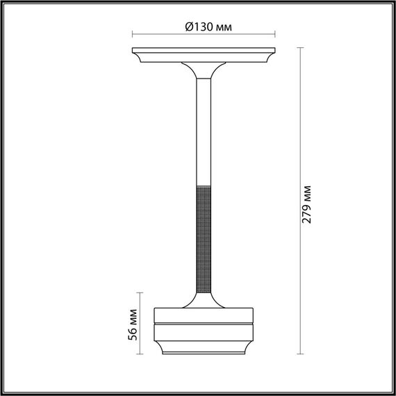 5033/6TL L-VISION ODL24 523 золото матовое/металл/акрил Настольная лампа LED 6W 3000K-5700K 300Лм TET-A-TET, изображение 2