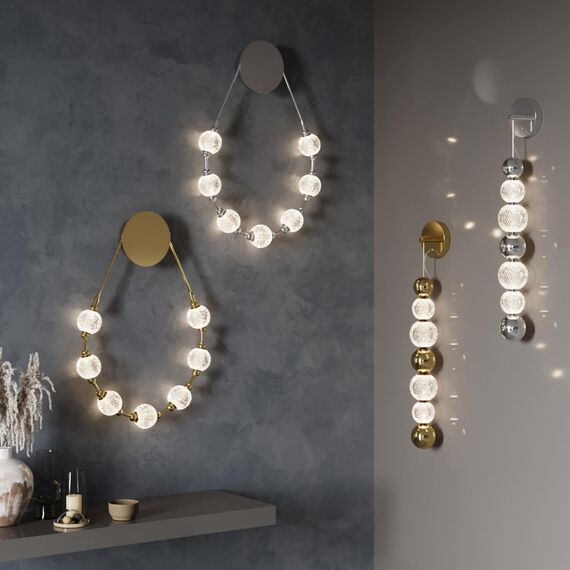 5007/25WL L-VISION ODL23 467 хром/прозрачный/металл/акрил Бра LED 25W 4000K 1555Лм CRYSTAL, изображение 3