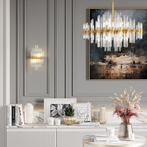 4988/8 HALL ODL22 661 золотой/стекло Люстра E14 8*40W STIKA, изображение 3